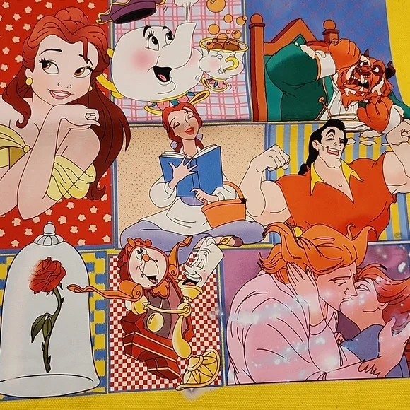 Disney Princess Tote Bag Bundle - Green, Yellow & Lilac Cartoon Prints - Picture 5 of 16